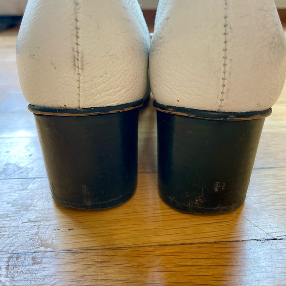 Rebecca Minkoff Studded Leather Ankle Boots, White sz 8.5 - Picture 7 of 11